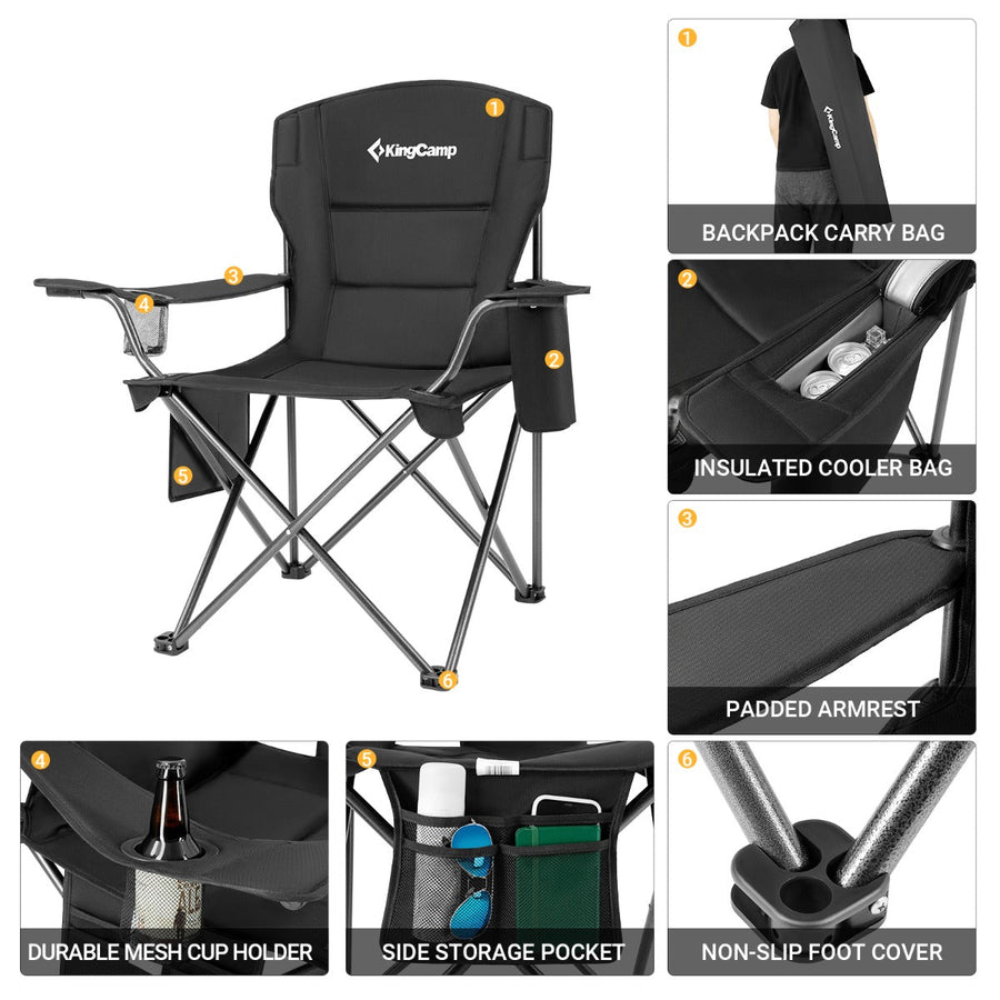 KingCamp Oversized Outdoor Camping Folding Chair
