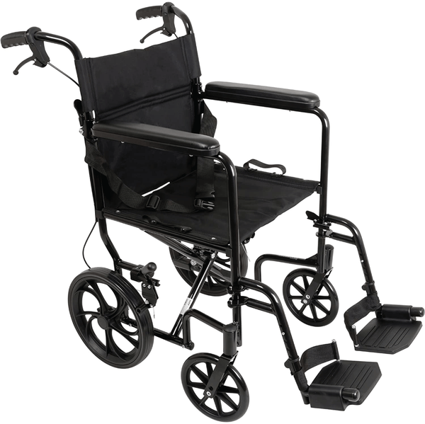 ProBasics Aluminum Transport Chair with 12-Inch Wheels