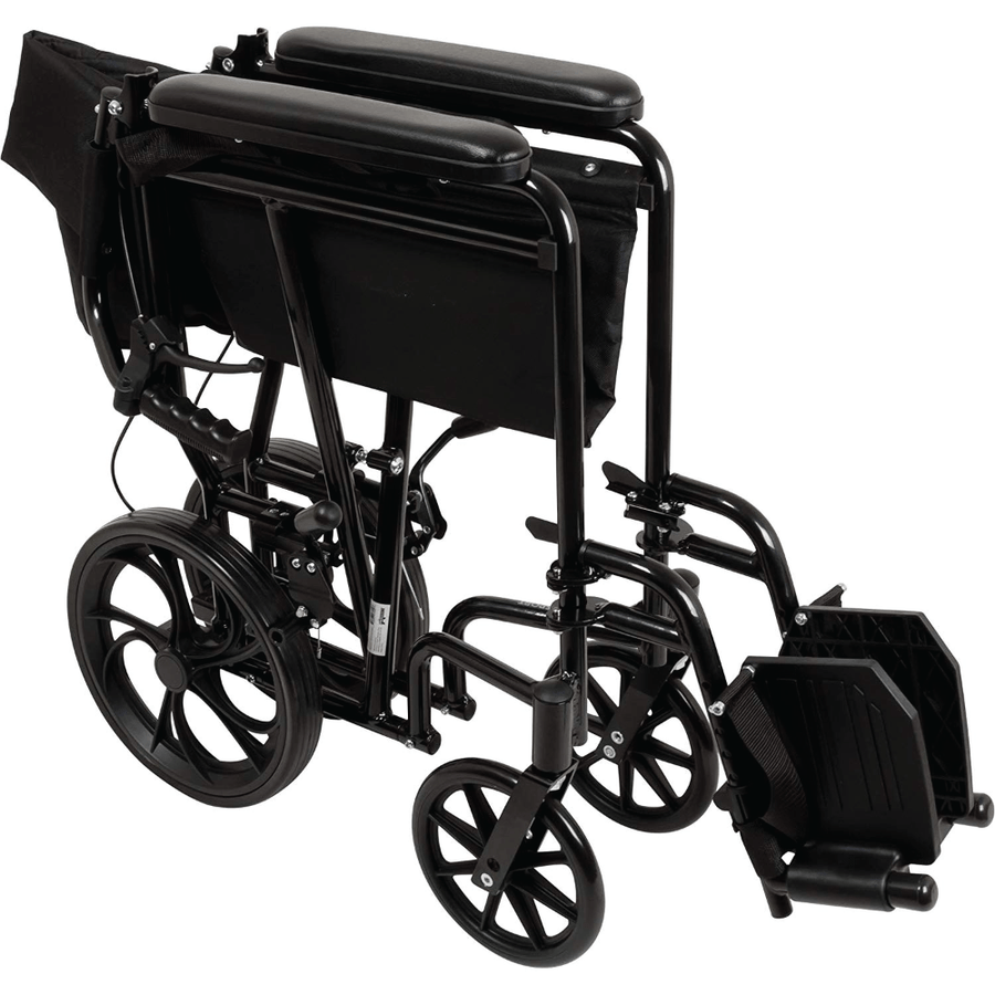 ProBasics Aluminum Transport Chair with 12-Inch Wheels