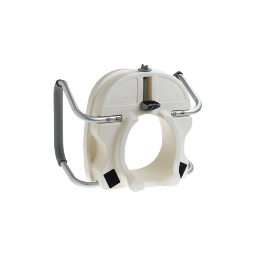 Carex E-Z Lock&trade; Locking Raised Toilet Seat with Armrests