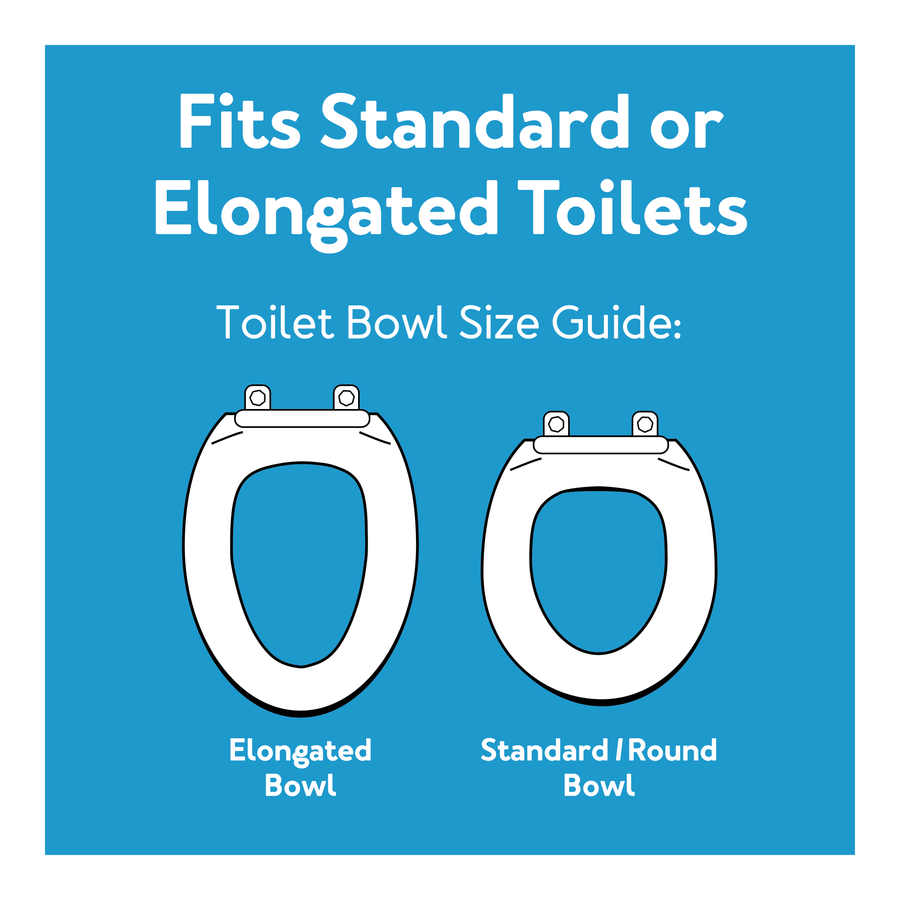 Carex Raised Toilet Seat with Rubber Pads