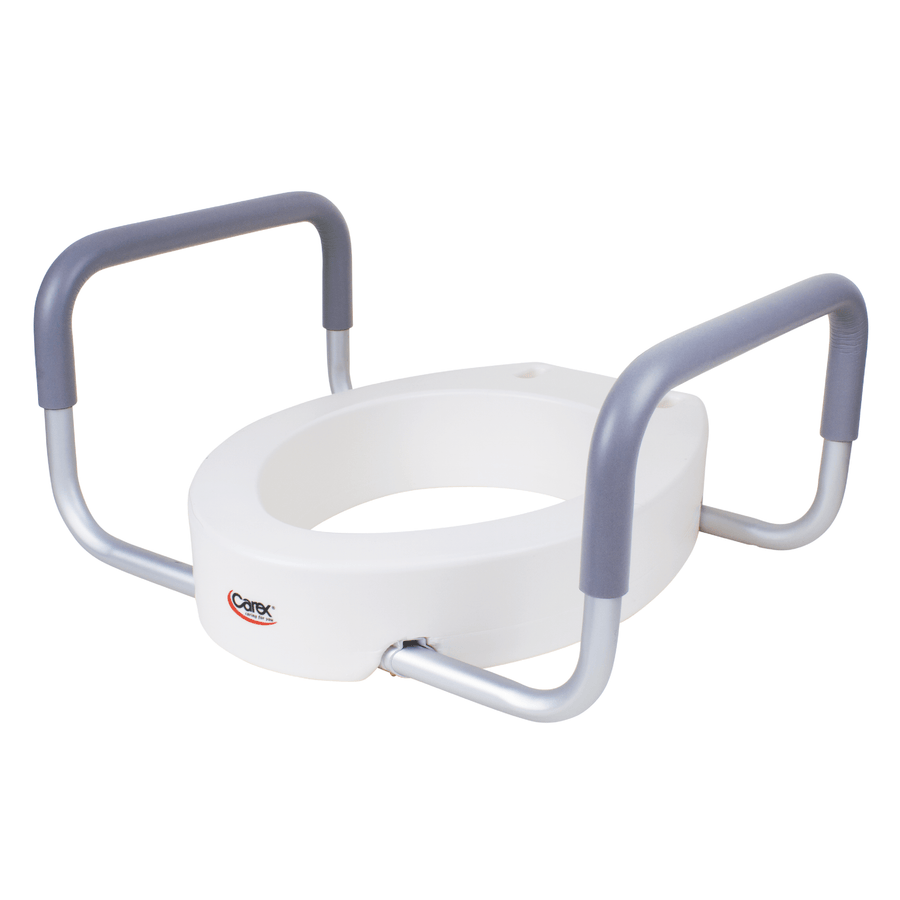 Carex Toilet Seat Elevator with Handles - For Elongated Toilets
