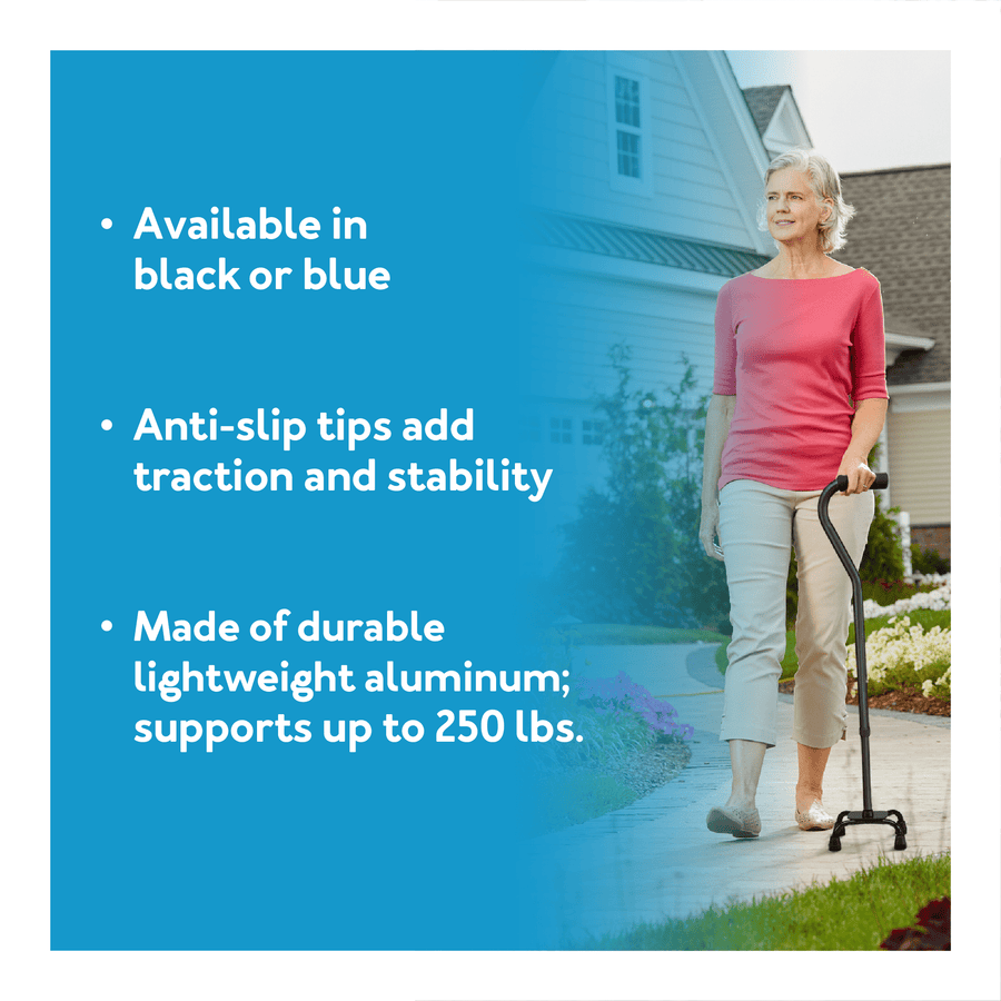Carex Small Base Designer Quad Cane