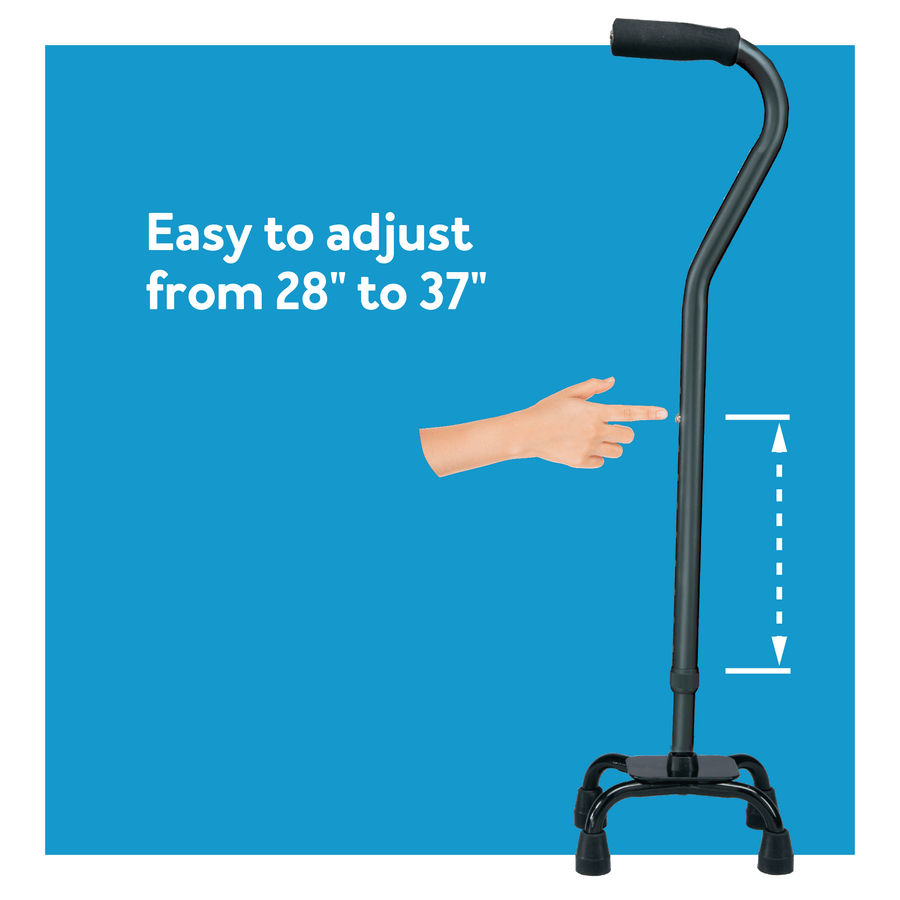 Carex Small Base Designer Quad Cane