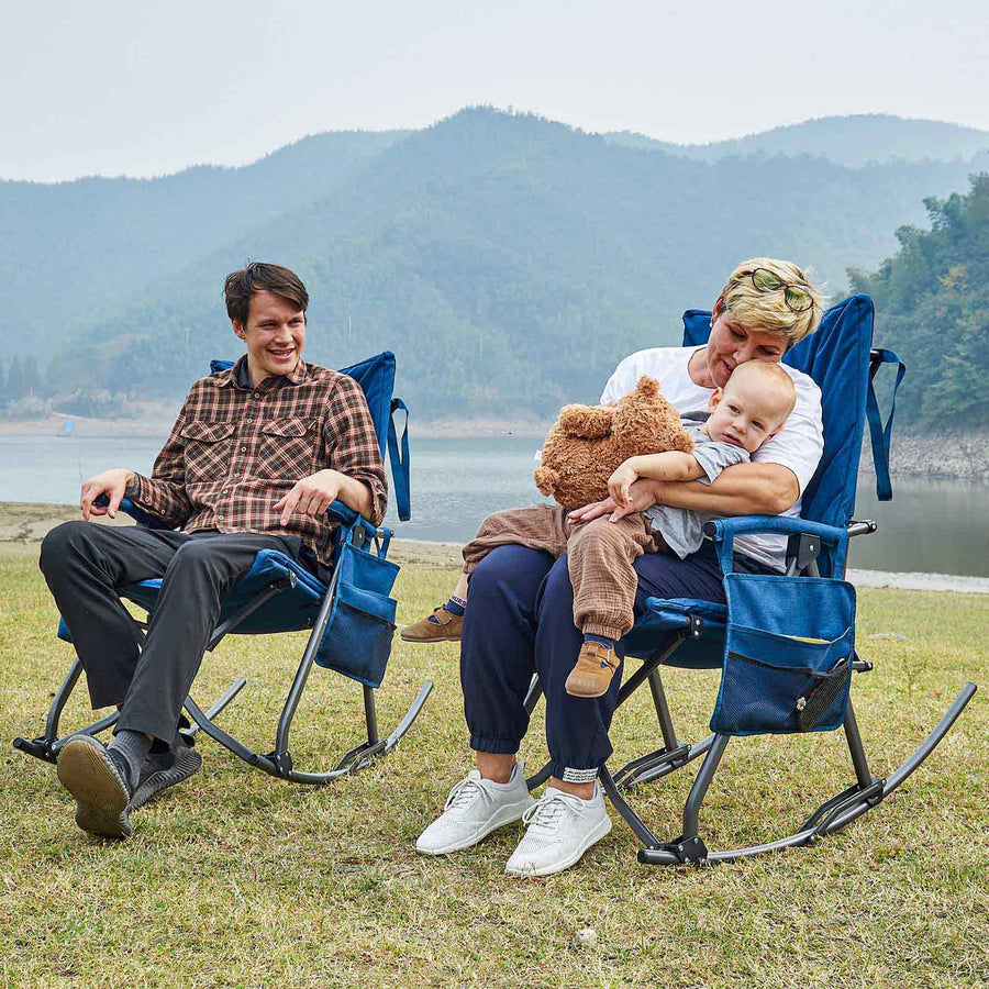 Collapsible Patio Rocking Camping Chair