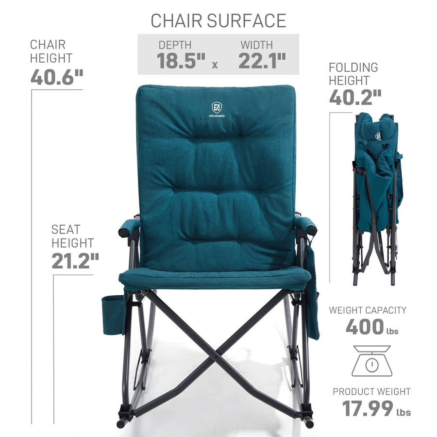 Collapsible Patio Rocking Camping Chair