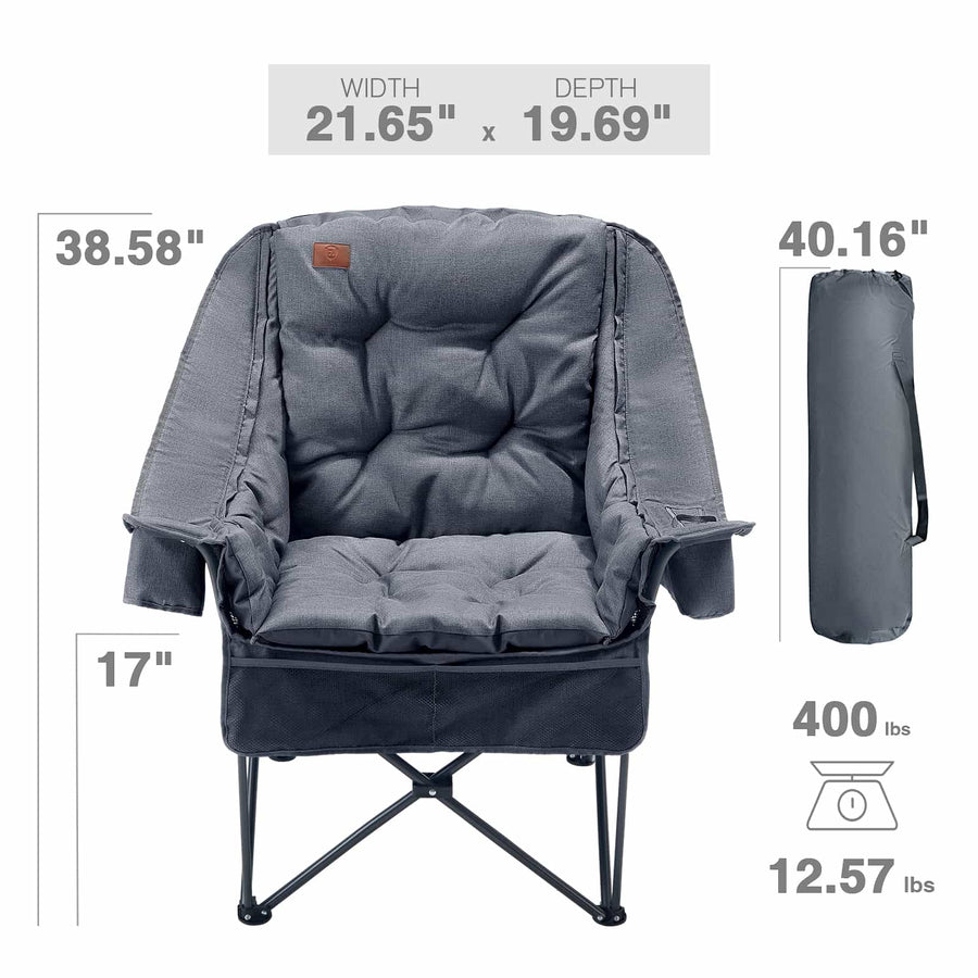 EVER ADVANCED 2 in 1 Camping Chair