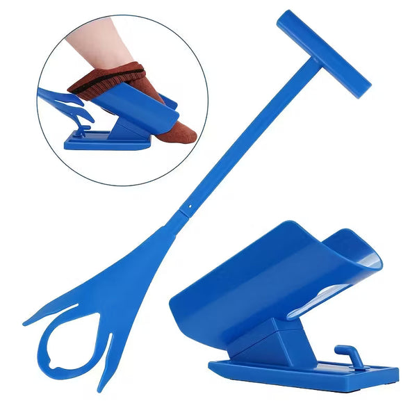 Sock Aid with Support Base, Rigid Plastic Sock Helper