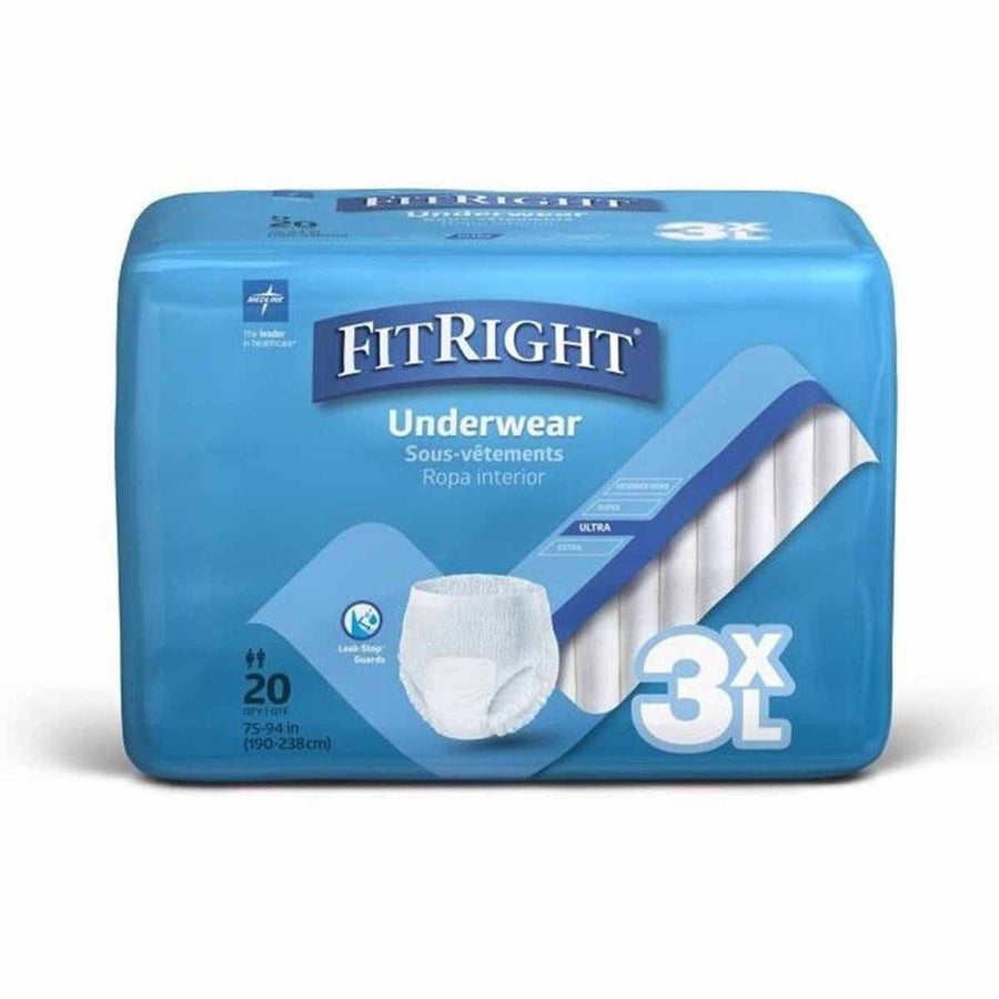 Medline FitRight 3XL Adult Incontinence Underwear