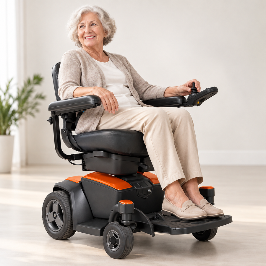 Pride Go-Chair Portable Power Wheelchair, 8.7 Mile Range