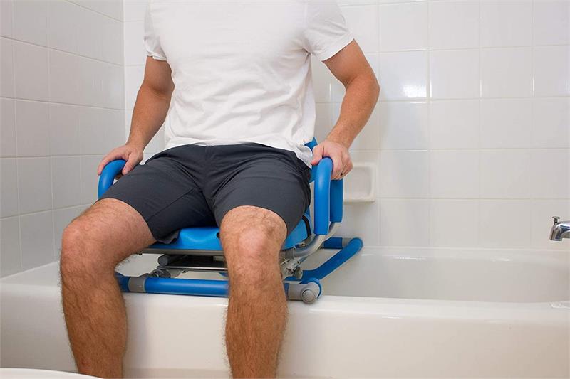 Hydroslide Sliding Bath Chair with Swivel Seat by Platinum Health