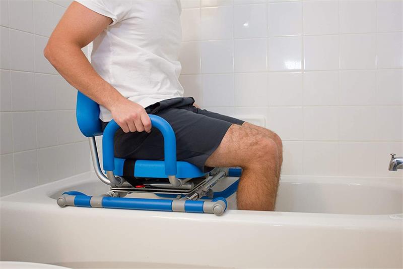 Hydroslide Sliding Bath Chair with Swivel Seat by Platinum Health