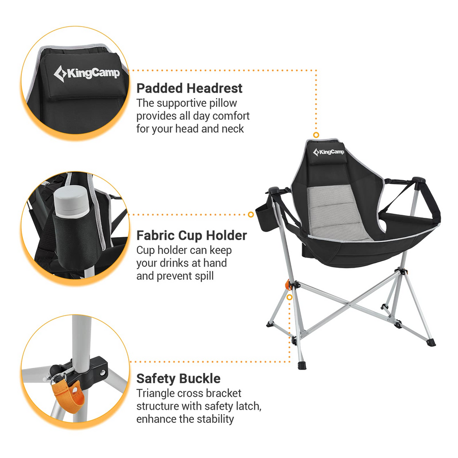 KingCamp Aluminum Alloy Swing Camping Hammock Chair