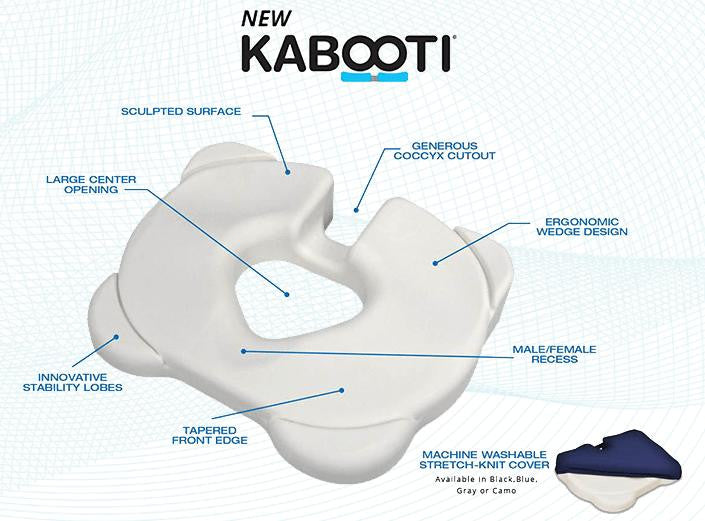 Contour Kabooti Wide Orthopedic 3"H Seat Cushion - 21"W x 13.5"D