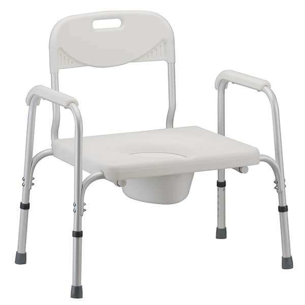 Bariatric Commode with Back and Extra Wide Seat by Nova