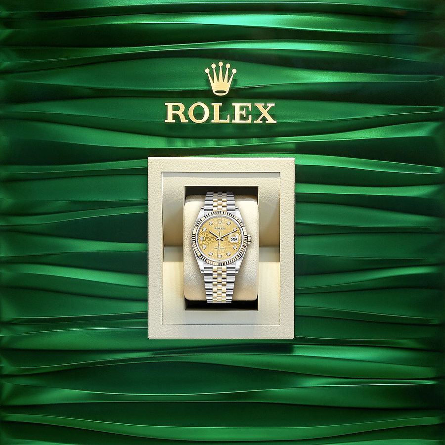 Datejust 36, 18k Yellow Gold and Stainless Steel, 36mm, Ref# 126233-0033
