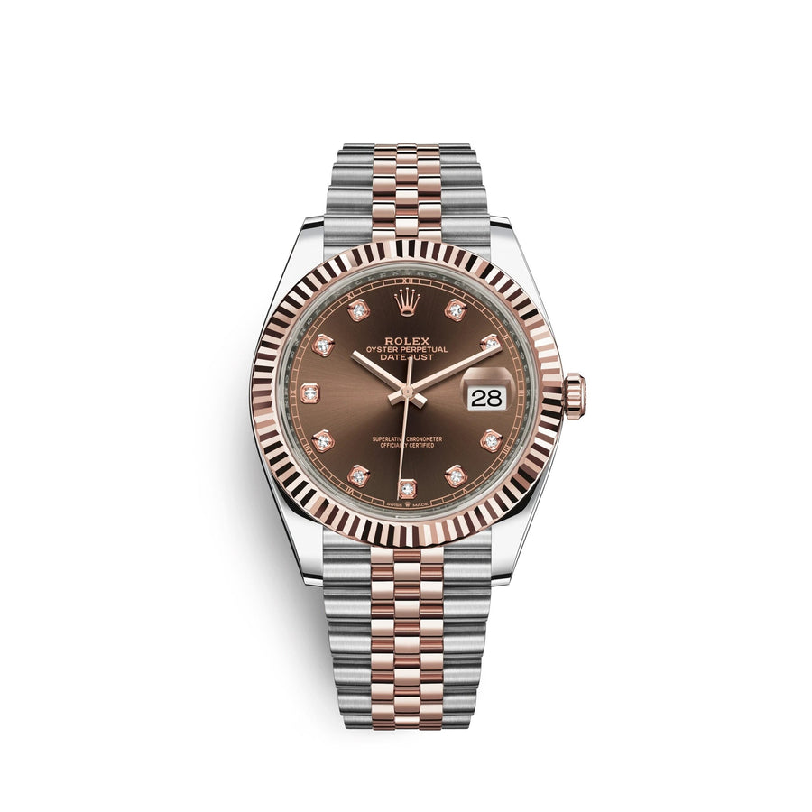 Datejust 41, 18k Everose Gold and Stainless Steel, 41mm, Ref# 126331-0004