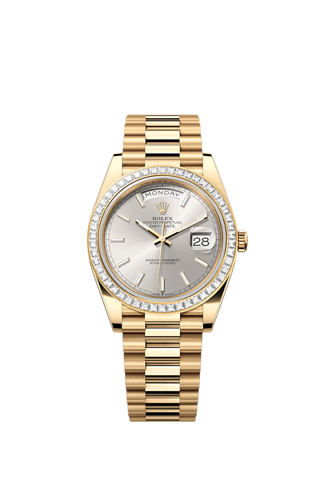 Day-Date 40, 18k Yellow Gold with Diamond-set, 40mm, Ref# 228398tbr-0040