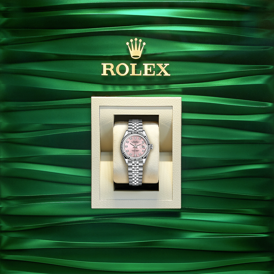 Lady-Datejust 28, Oystersteel and 18k White Gold, Ref# 279174-0003