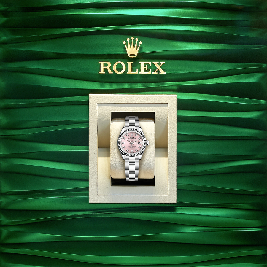 Lady-Datejust 28, Oystersteel and 18k White Gold, Ref# 279174-0004
