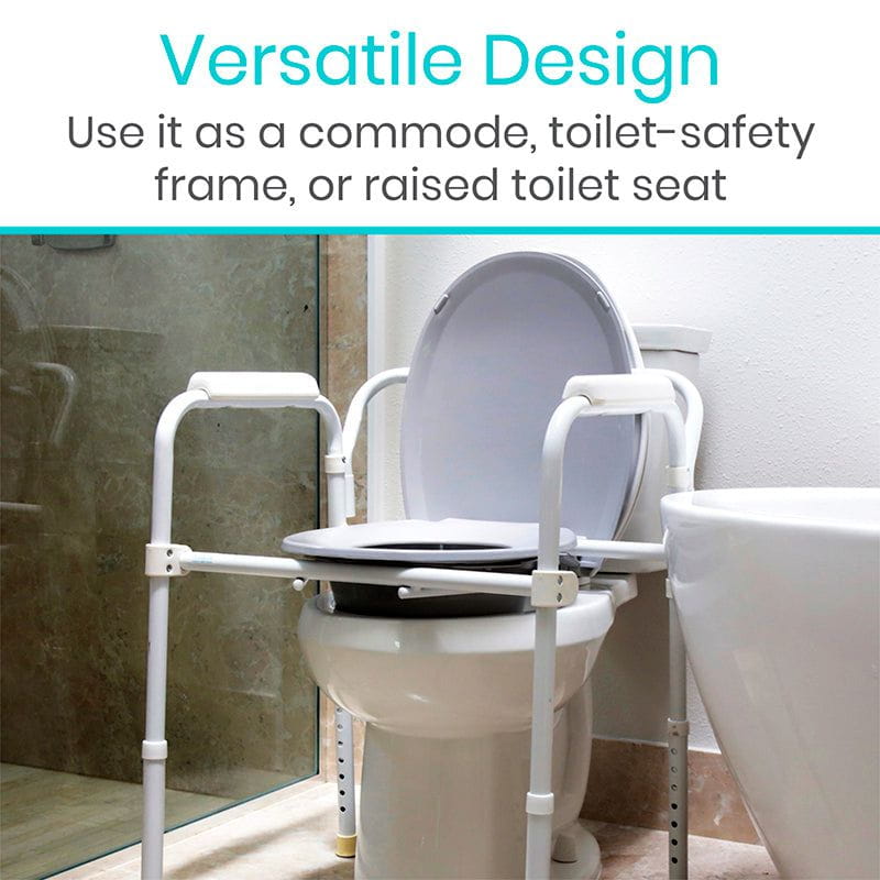 Vive 3-in-1 Folding Commode Chair, 14.5-20 in, 350 lb