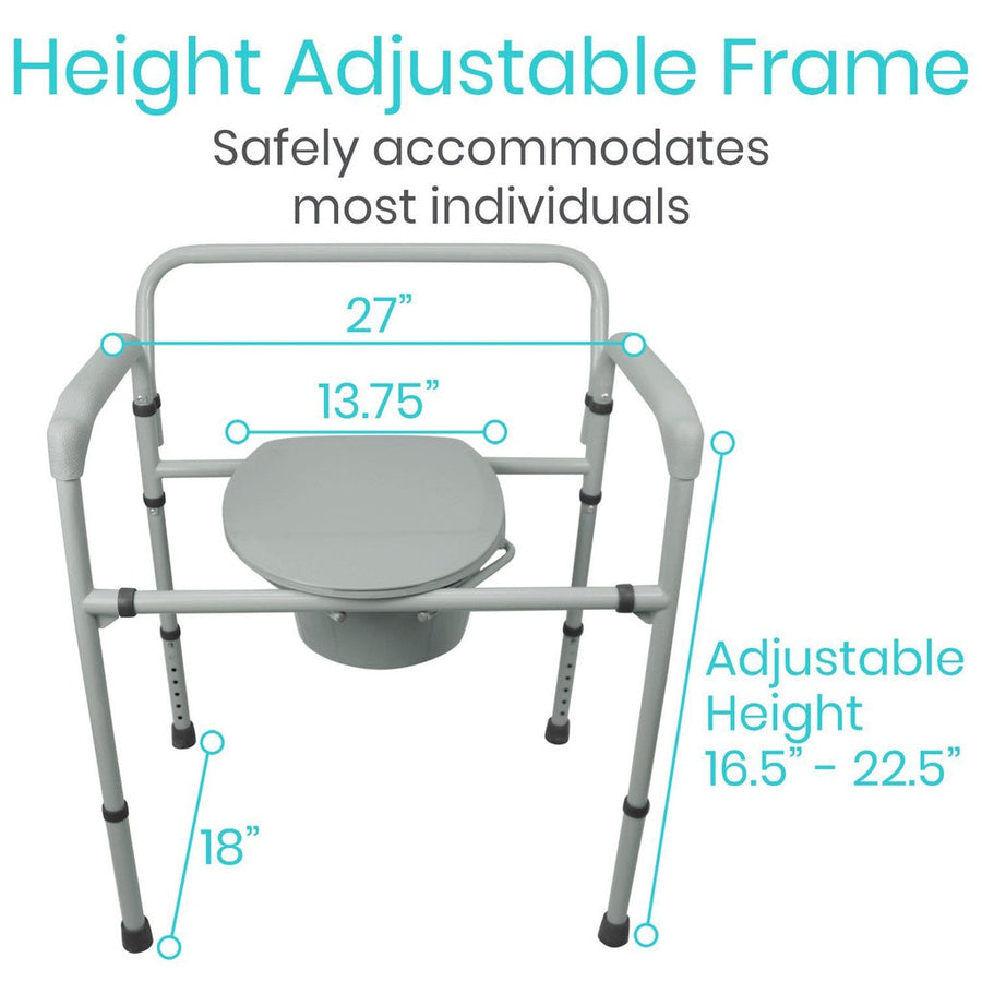 Stainless Steel Bariatric Commode