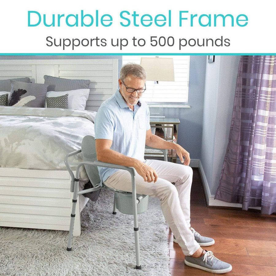Stainless Steel Bariatric Commode