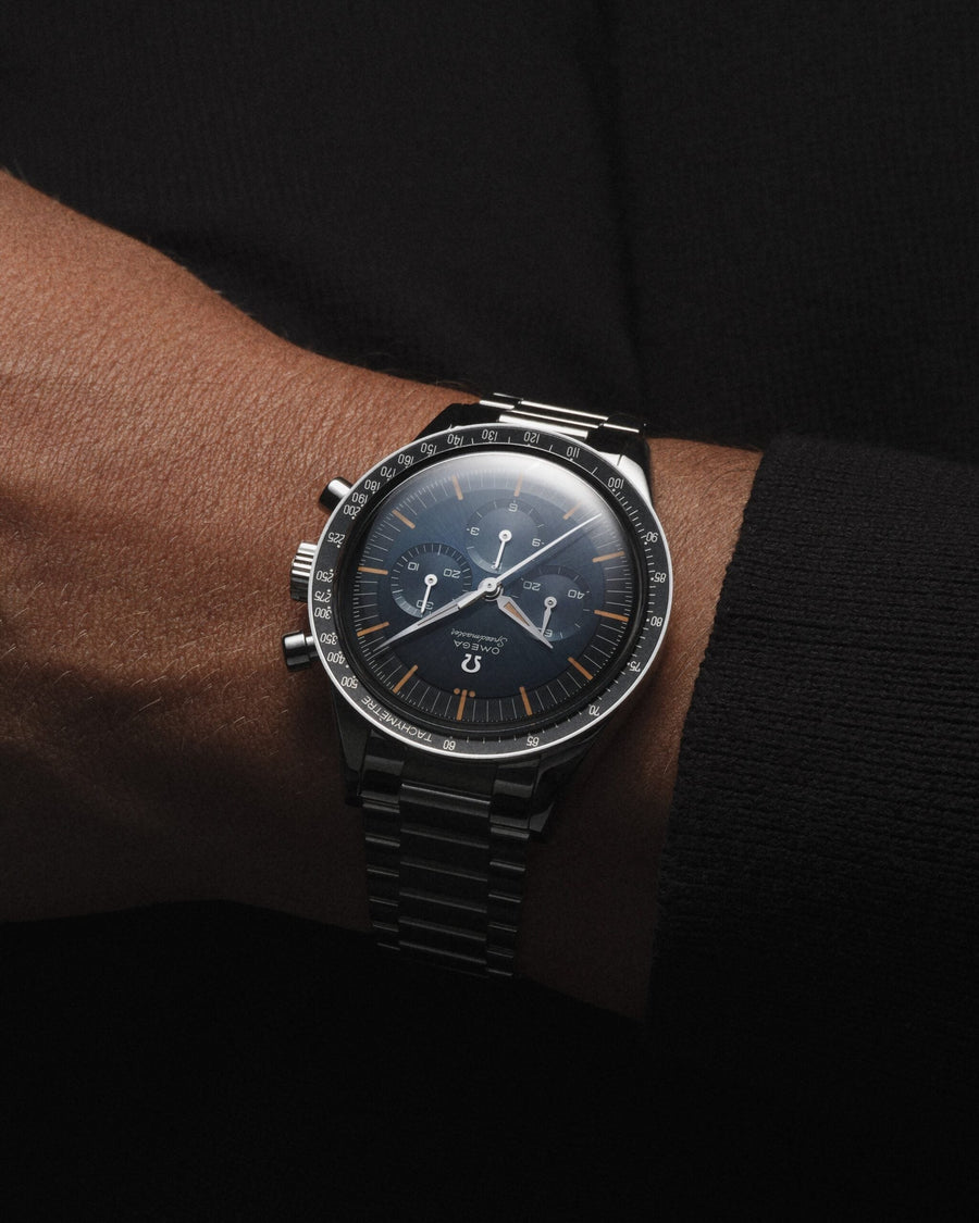 Unworn, Speedmaster First in Space, Co-Axial Chronograph, 39,7mm, Ref# 310.30.40.50.06.001, box and papers