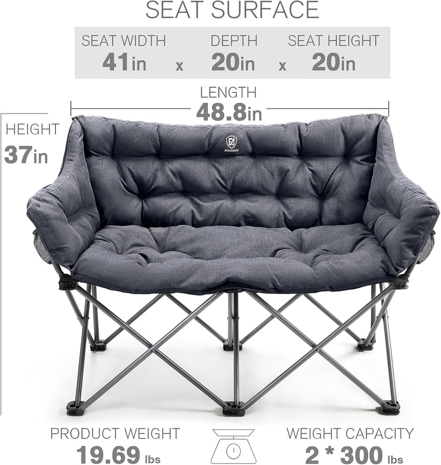 Padded double Camping Chair