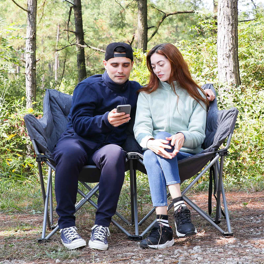 EVER ADVANCED Padded double Camping Chair