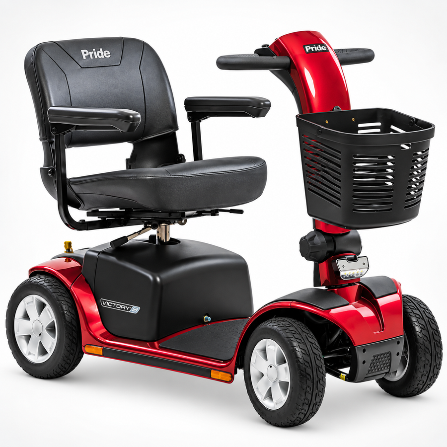 Pride Victory 10 4-Wheel Mobility Scooter, 400 lb Capacity