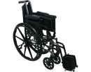 Deluxe Lightweight Wheelchair with Flip Back Desk Arms 20"wide x 18"deep with Foot Rest