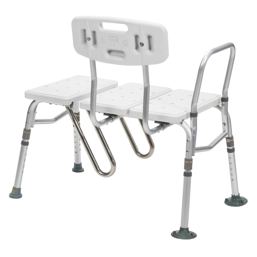 Splash Defense Transfer Bench with Curtain Guard Protection