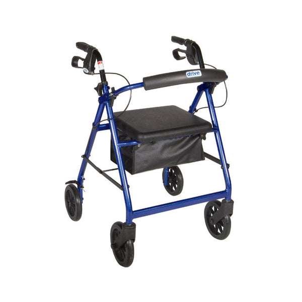 Drive Aluminum Rollator with Fold Up and Removable Back Support