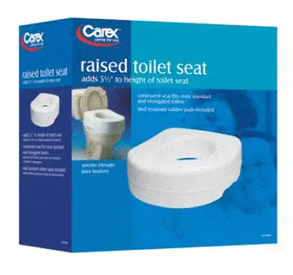 Raised Toilet Seat - Carex