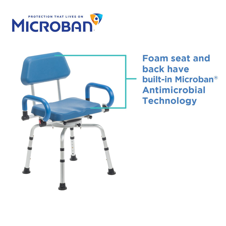 Journey SoftSecure Rotating Shower Chair with Microban Protection