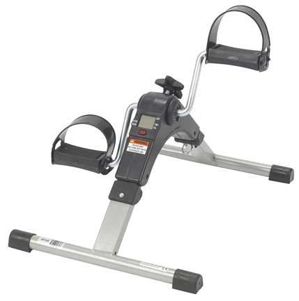 Folding Exercise Peddler with Electronic Display, Black