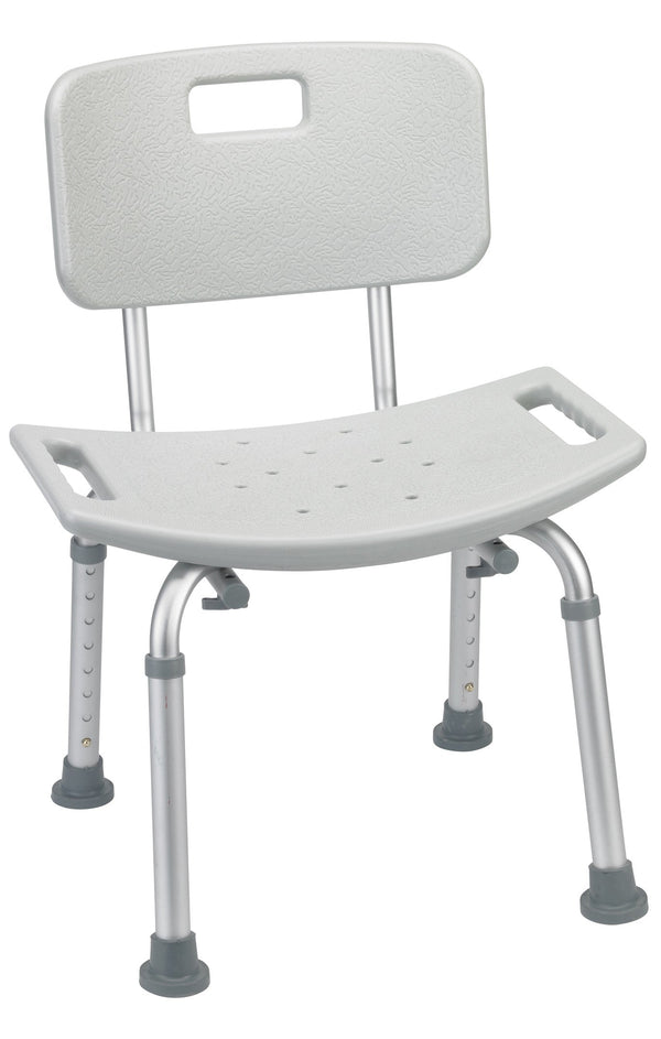 Drive Bath Bench with Tool Free Removable Back, Grey