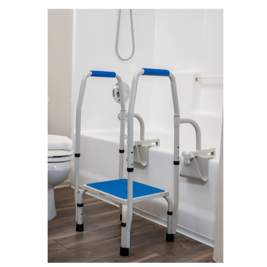 Step2Health Bathtub Step2Tub Stepping Stool with Fall Prevention Handles