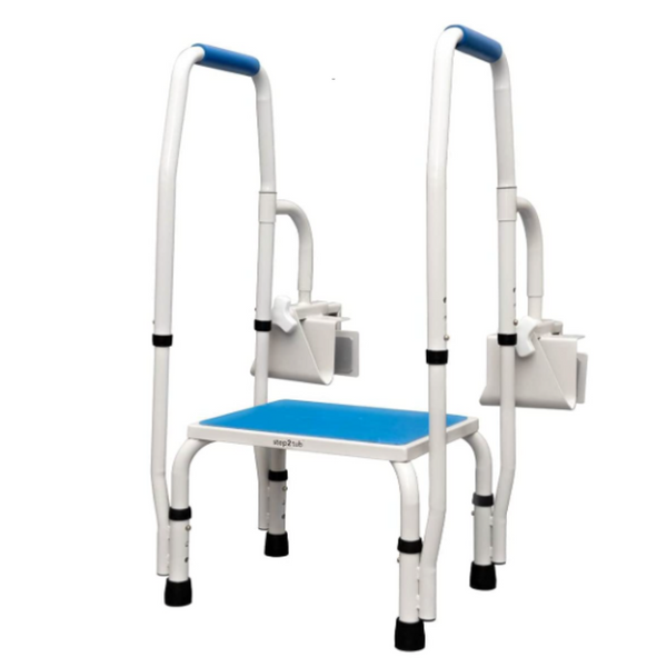 Step2Health Bathtub Step2Tub Stepping Stool with Fall Prevention Handles