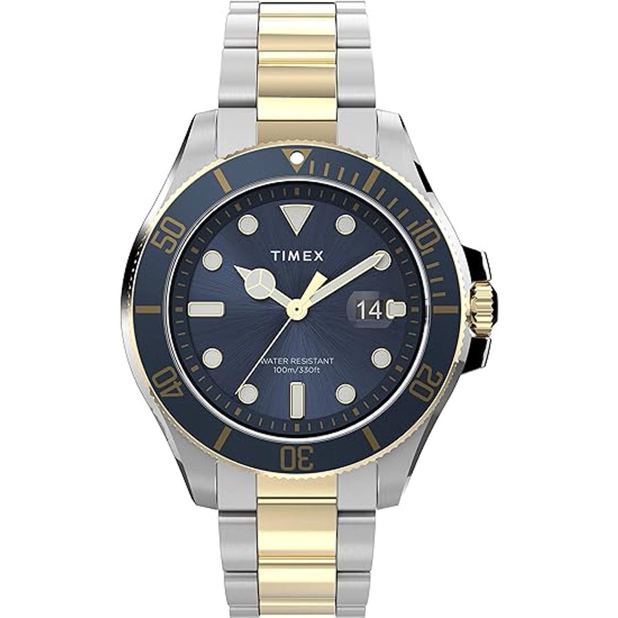 Timex Harborside Coast Men's Two-Tone Watch 43 mm Blue Dial – view 2