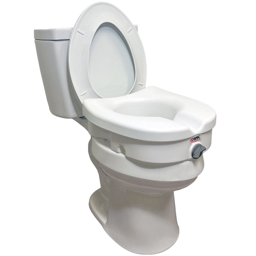 Carex E-Z Lock&trade; Locking Raised Toilet Seat