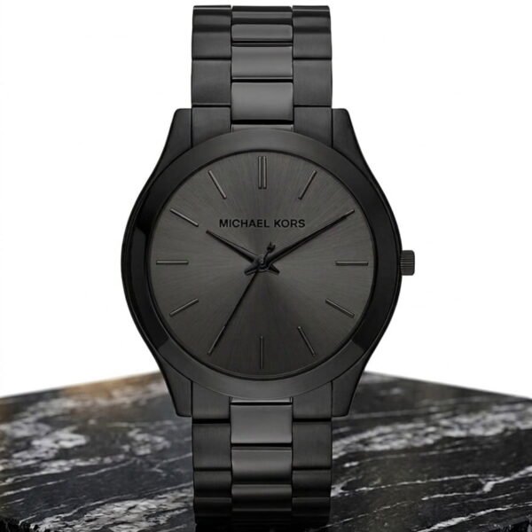 Michael Kors Men's Slim Runway Black Watch MK8507