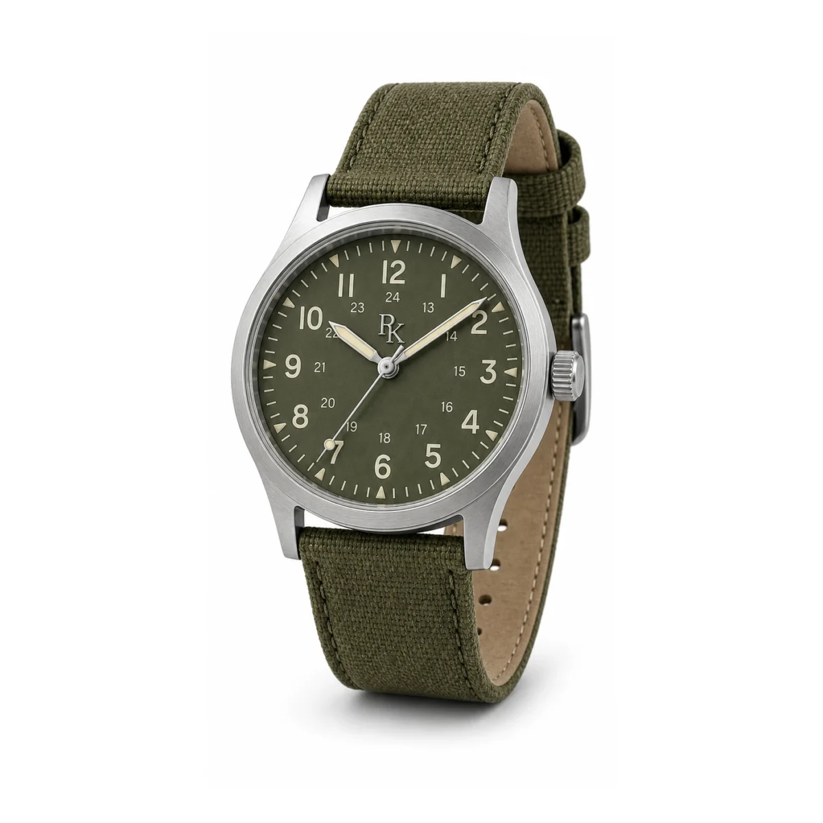 rk-nmd-40-olv-cnv-main Jouelanity Nomad 40mm Olive Canvas Field Watch