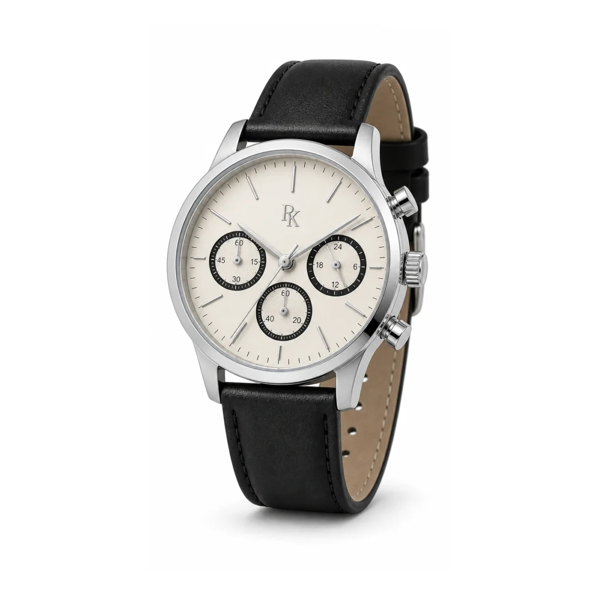 rk-tmp-42-ivy-blk-macro-dial Jouelanity Tempo 42mm Ivory Black Chronograph Watch - Image 6