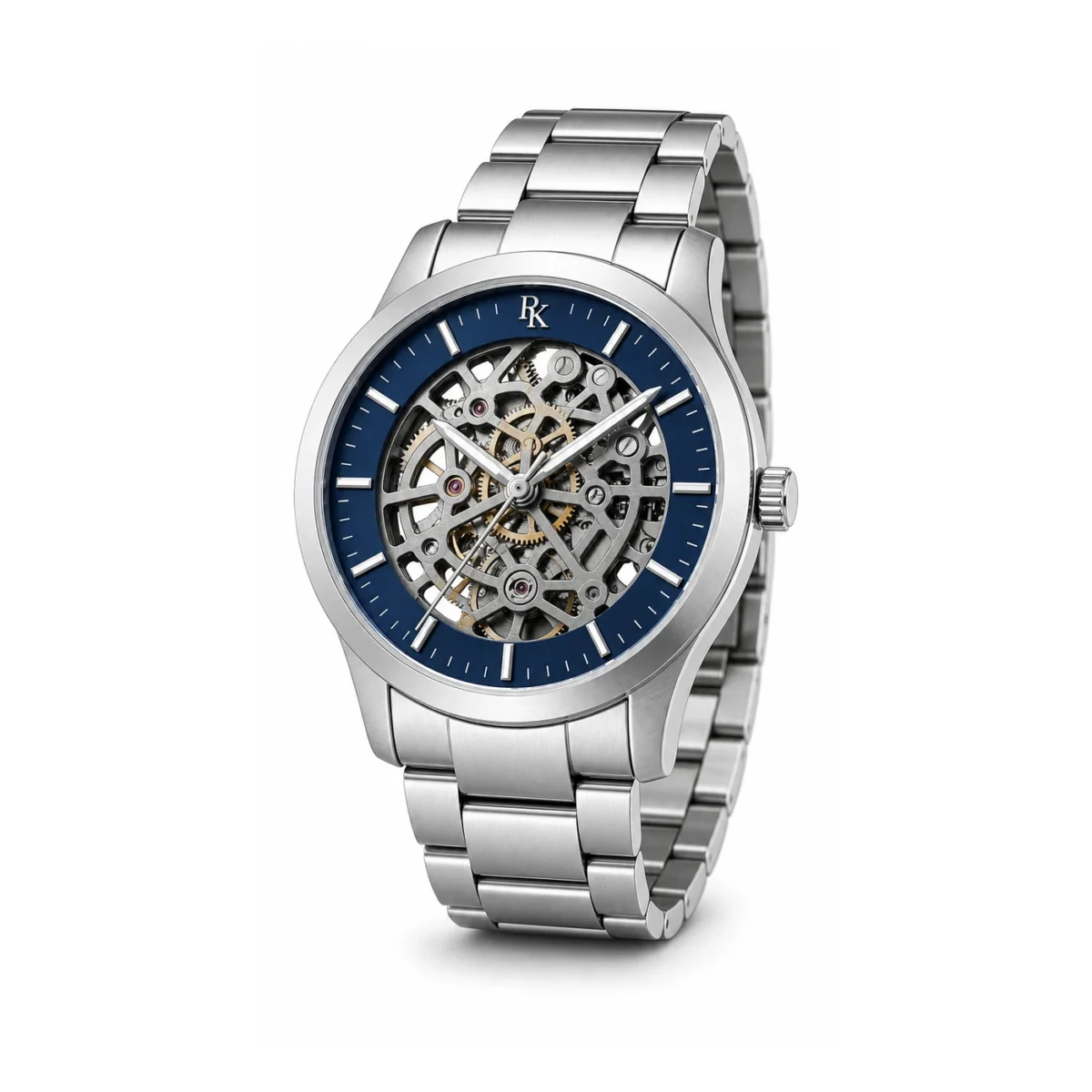 rk-vlt-42-blu-skl-main Jouelanity Vault 42mm Blue Skeleton Watch