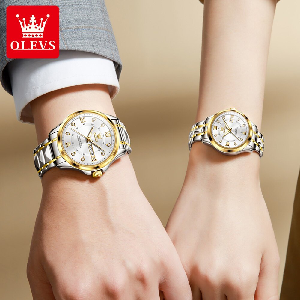 olevs 2906 couple watch original roman scale diamond dial luxury quartz watch for men women rhombus strap waterproof hand clock olevs 2906 couple watch original roman scale diamond dial luxury quartz watch for men women rhombus strap waterproof hand clock
