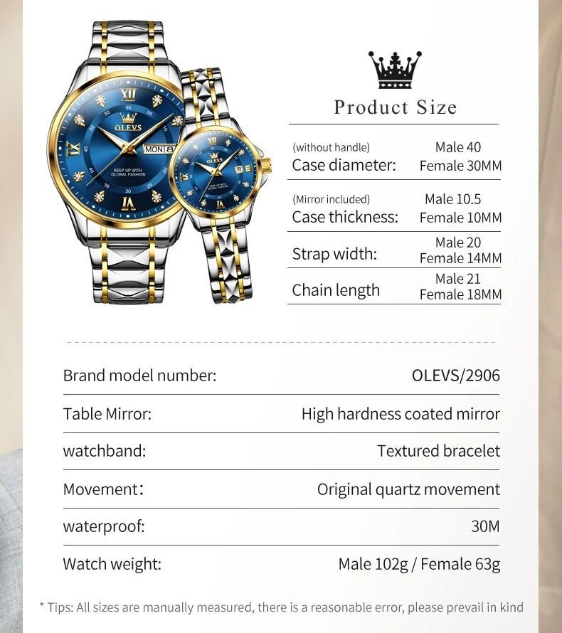 olevs 2906 fashion date quartz couple watches diamond top brand luxury watch for men women waterproof stainless steel wristwatch olevs 2906 fashion date quartz couple watches diamond top brand luxury watch for men women waterproof stainless steel wristwatch