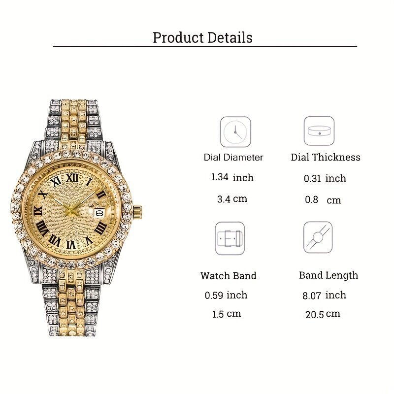 mens hip hop watch vintaginspired retro quartz timepiece with oversized rhinestone dial and durable stainless steel band for men mens hip hop watch vintaginspired retro quartz timepiece with oversized rhinestone dial and durable stainless steel band for men