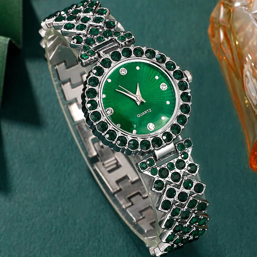 women fashion watches heart rhinestone ring necklace earring jewelry set luxury dress quartz wristwatch simple elegant watch gif women fashion watches heart rhinestone ring necklace earring jewelry set luxury dress quartz wristwatch simple elegant watch gif